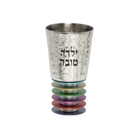 יאיר עמנואל בנות גביע קידוש כסף קול... | כוסות קידוש מאת עמנואל